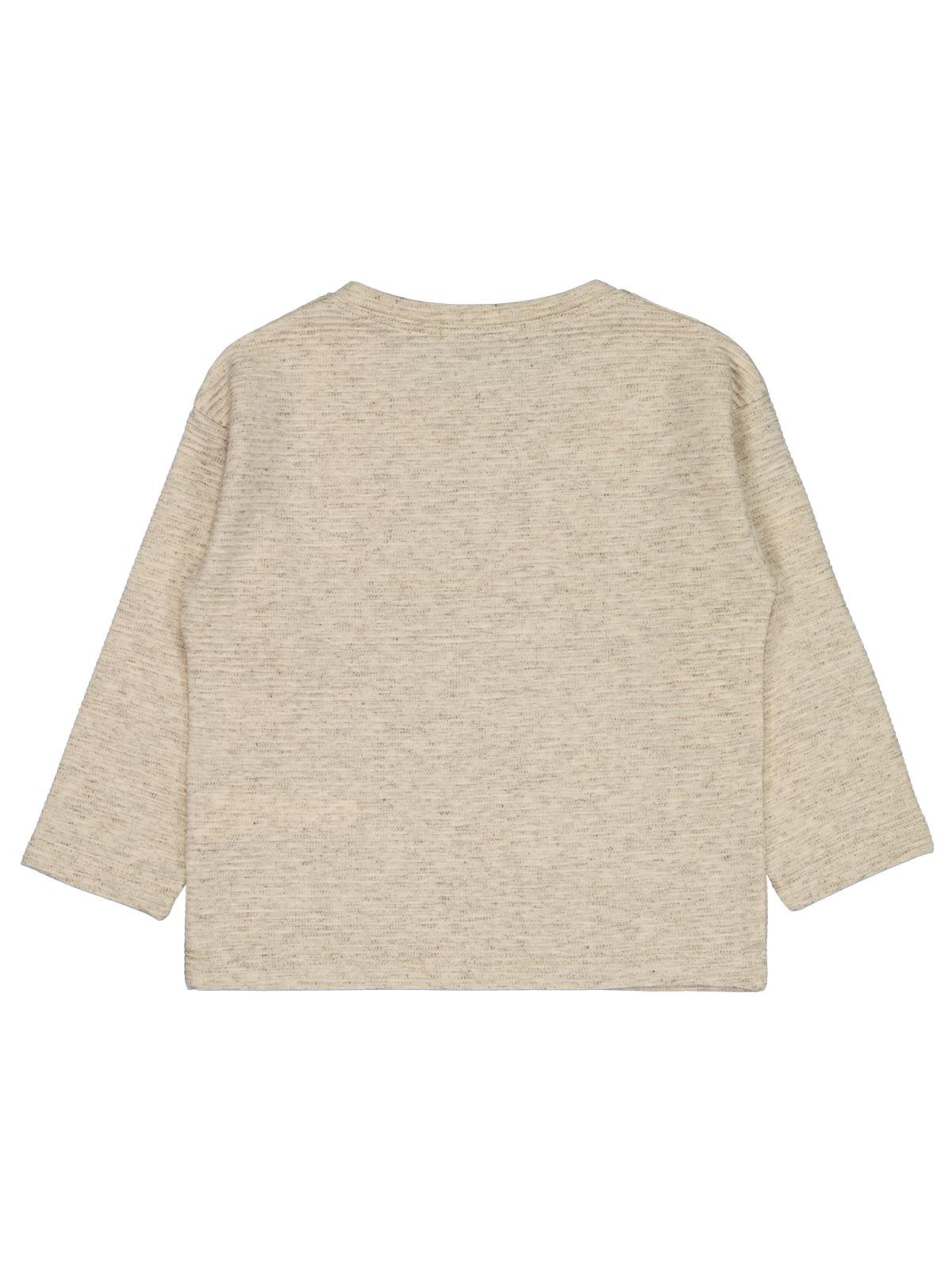 Civil Erkek Çocuk Kendinden Çizgili Sweatshirt | Ottoman Uzun Kol | Okul Kreş ve Günlük Kullanım - Bej