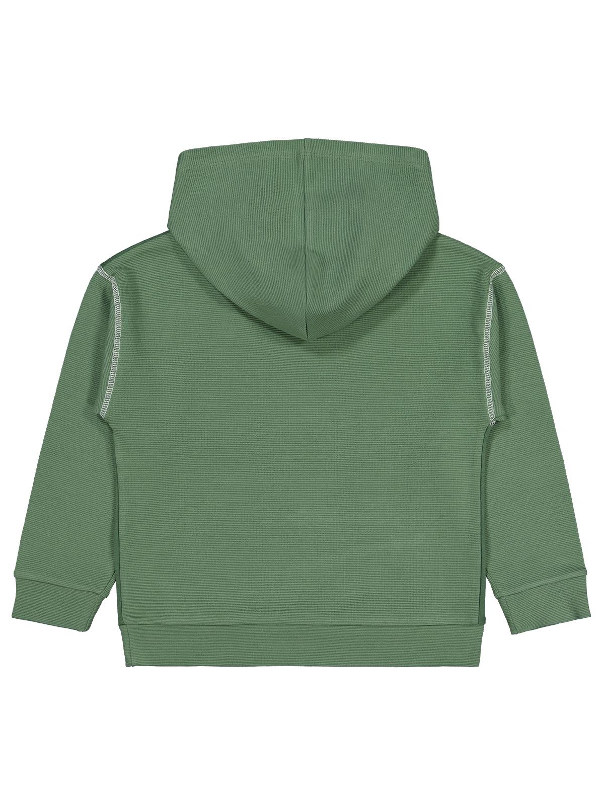 Civil Boys Okay Baskılı 6-9 Yaş Sweatshirt - Yeşil