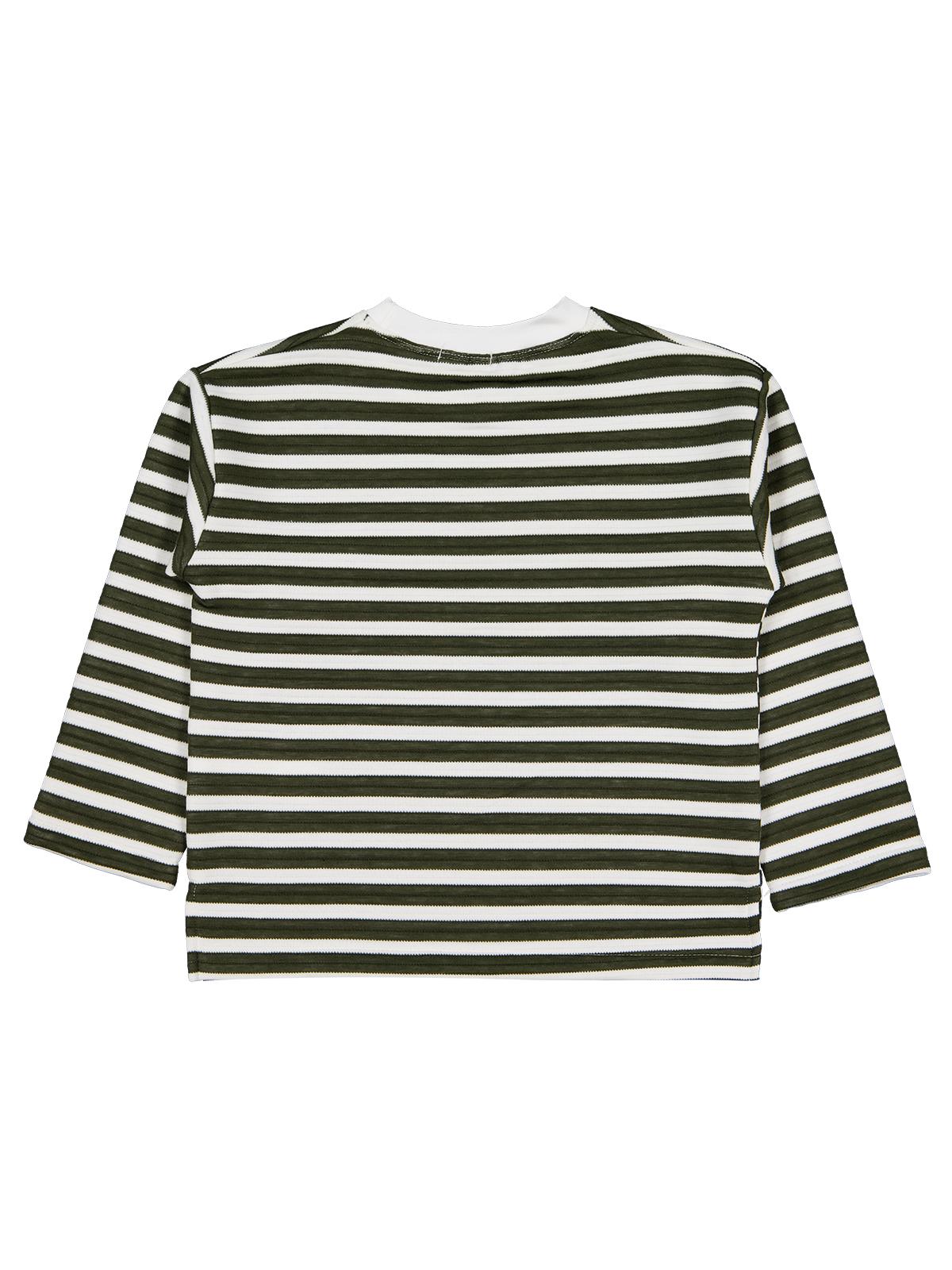 Civil Erkek Çocuk Urban Baskılı Çizgili Sweatshirt | Ottoman Uzun Kol | Okul Kreş ve Günlük Kullanım - Yeşil