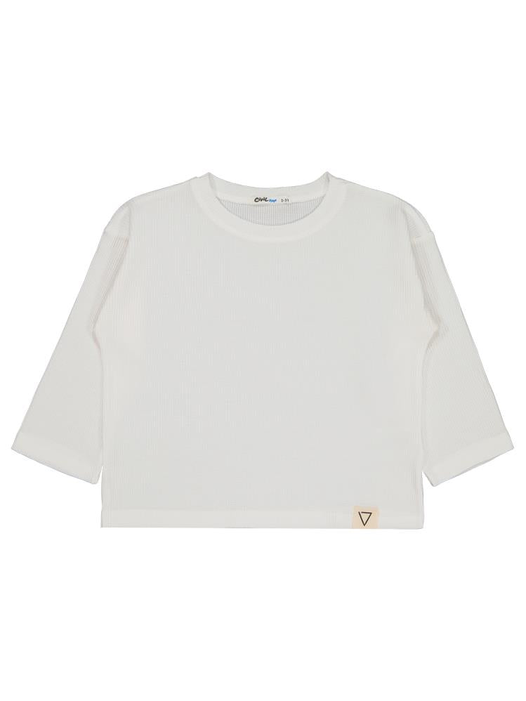 Civil Boys Basic 2-5 Yaş Sweatshirt - Ekru