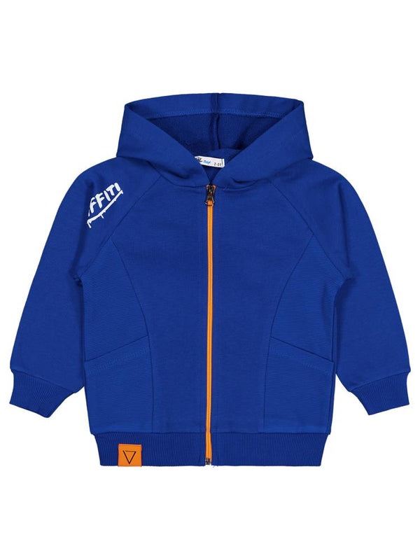 Civil Boys Graffiti Baskılı 2-5 Yaş Hırka - Mavi