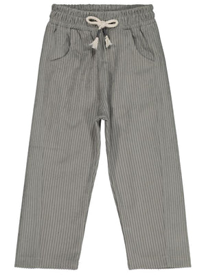 Civil Boys Beli Lastikli Süs Bağcıklı 2-5 Yaş Pantolon - Gri