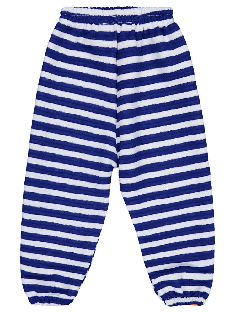 Civil Boys Urban Art Baskılı Çizgili 2-5 Yaş Eşofman Altı - Mavi