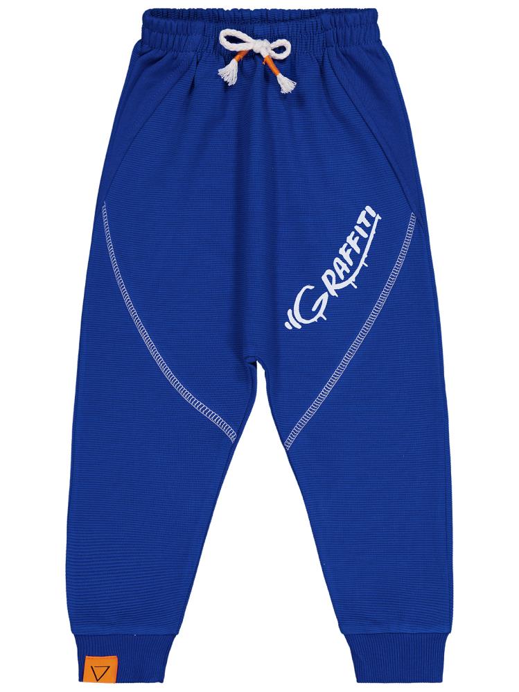 Civil Boys Graffiti Baskılı 2-5 Yaş Eşofman Altı - Mavi