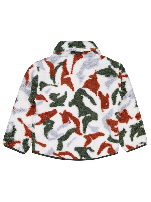 Civil Boys Kamuflaj Desenl Fermuar Cepli 6-9 Yaş Hırka - Yeşil