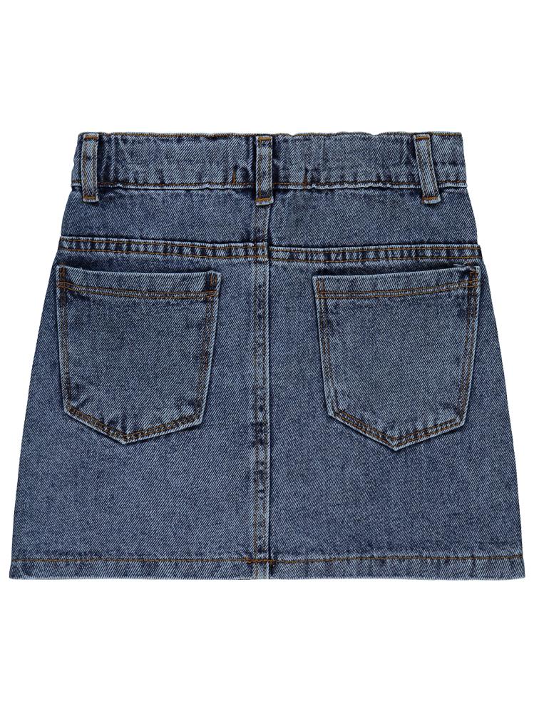 Civil Girls Düz 6-9 Yaş Etek - Mavi