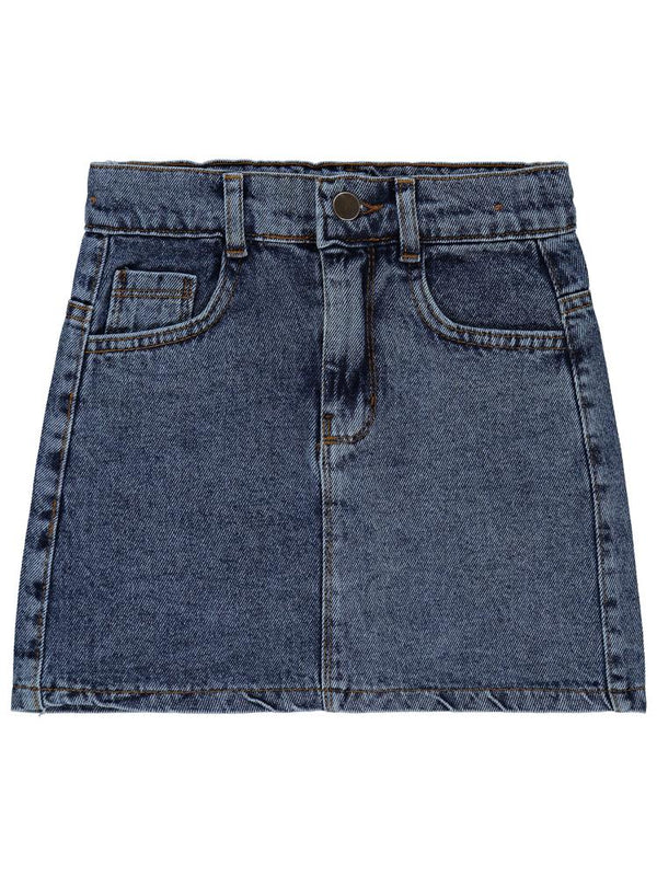 Civil Girls Düz 6-9 Yaş Etek - Mavi