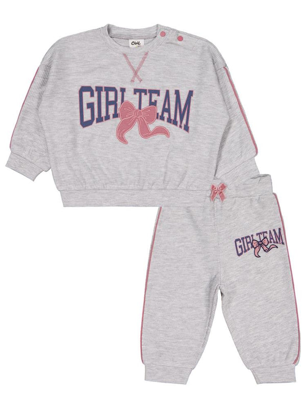 Civil Baby Gırl Team Fiyonk 6-18 Ay Takım - Gri