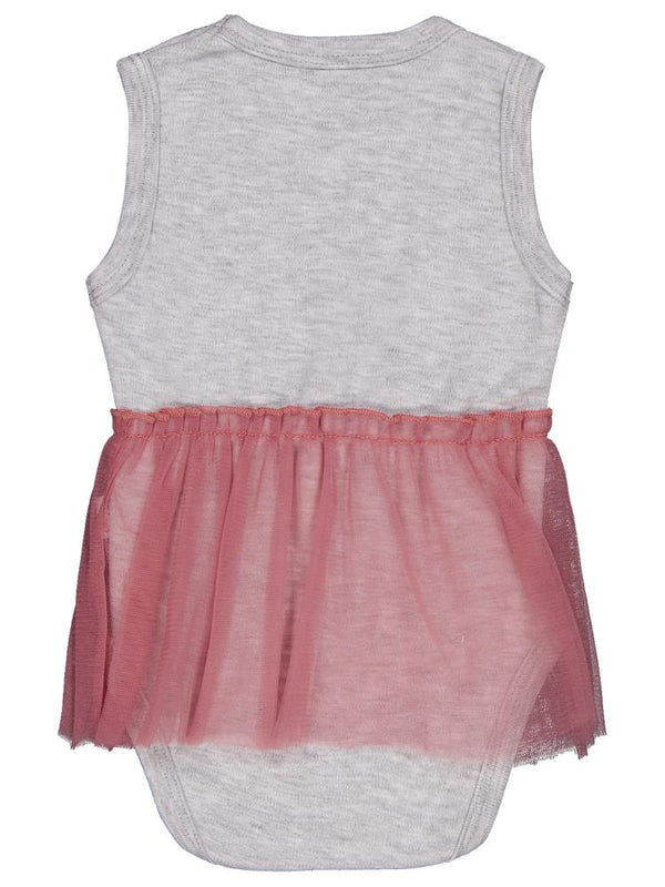 Civil Baby C Baskılı 0-3 Yaş Çıtçıtlı Badi - Gri