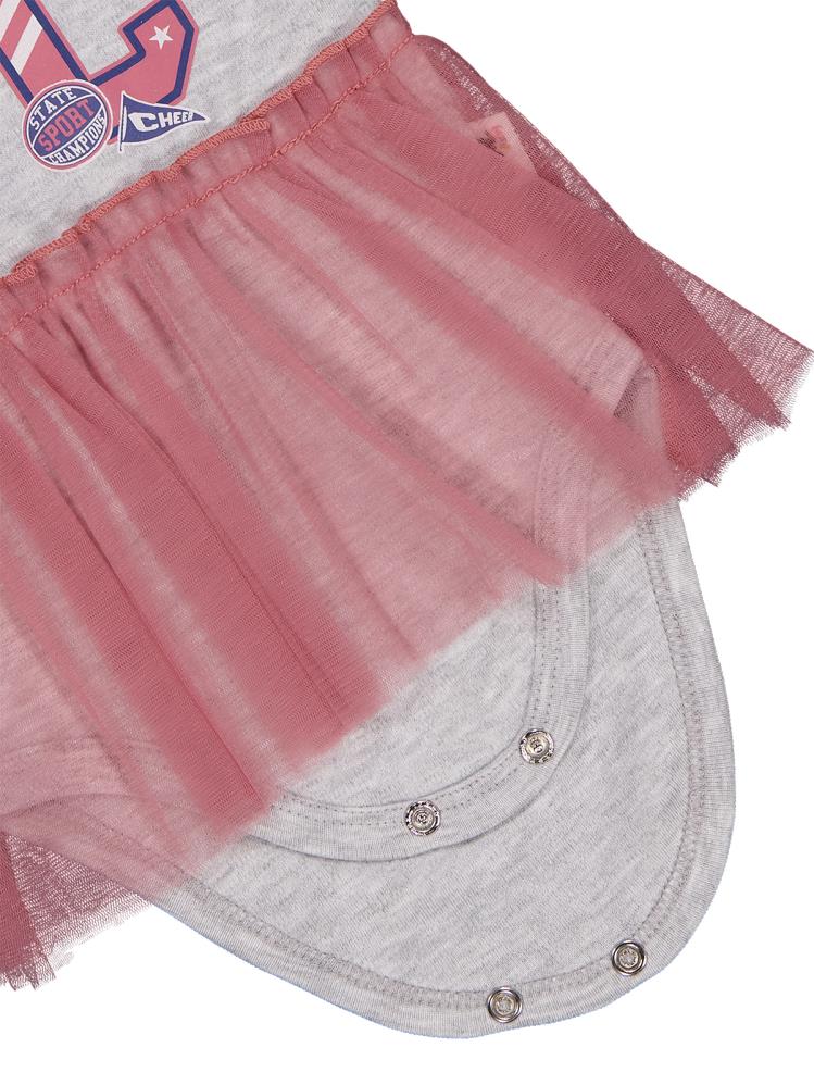 Civil Baby C Baskılı 0-3 Yaş Çıtçıtlı Badi - Gri