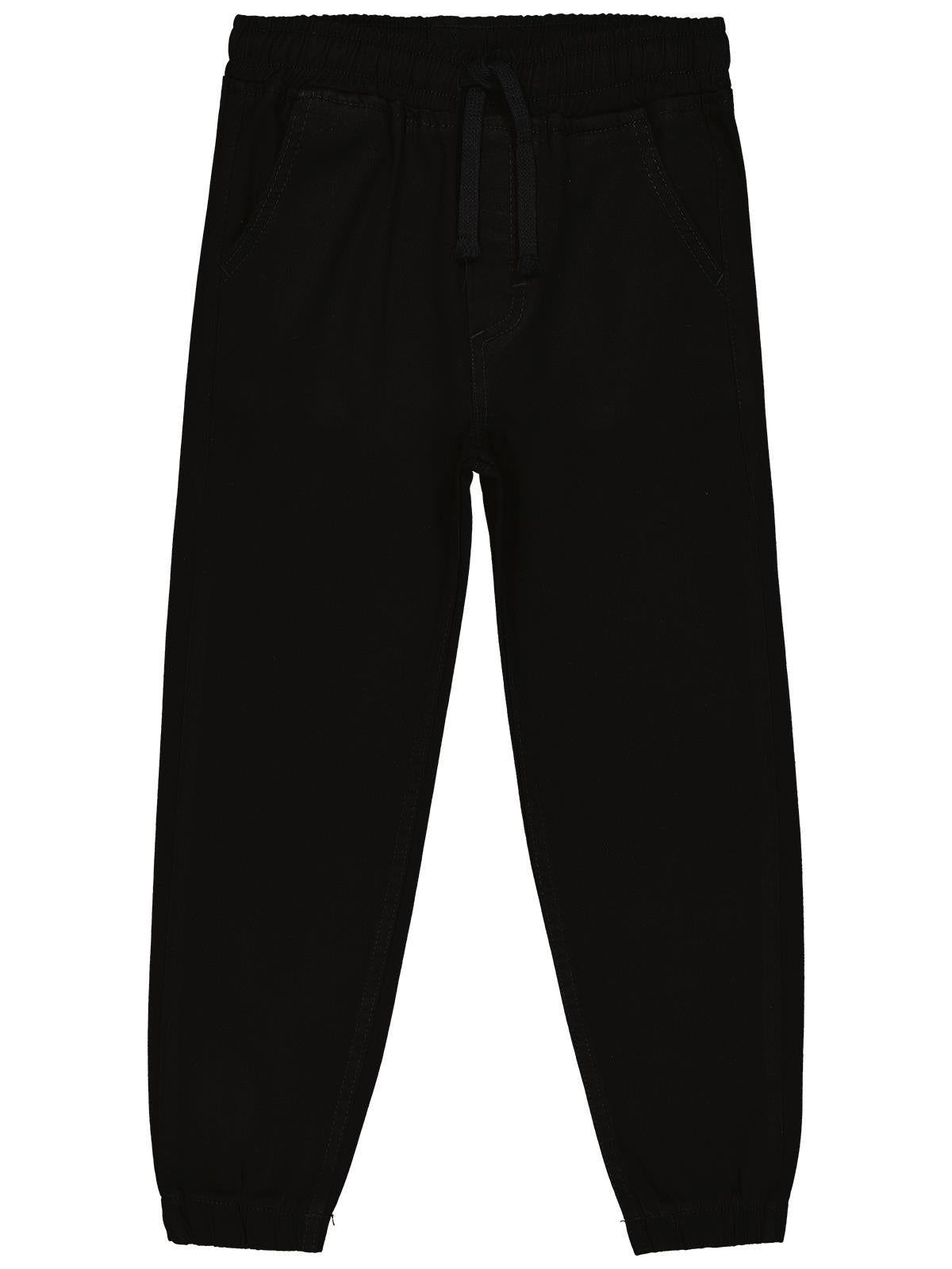 Civil Boys Beli Paçası Lastikli 10-13 Yaş Pantolon - Siyah