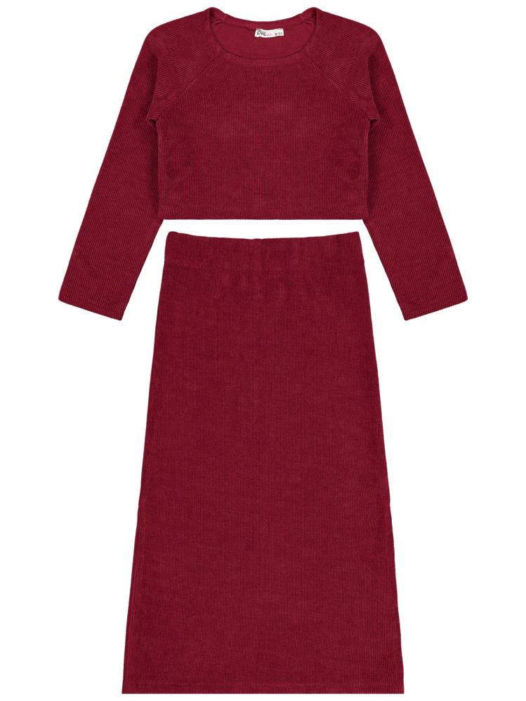 Civil Girls 10-13 Yaş Takım - Bordo