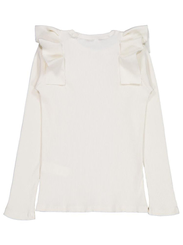 Civil Girls Omuz Fırfırlı 10-13 Yaş Sweatshirt - Ekru