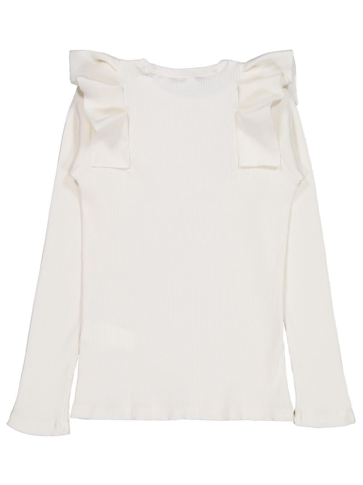 Civil Girls Omuz Fırfırlı 10-13 Yaş Sweatshirt - Ekru