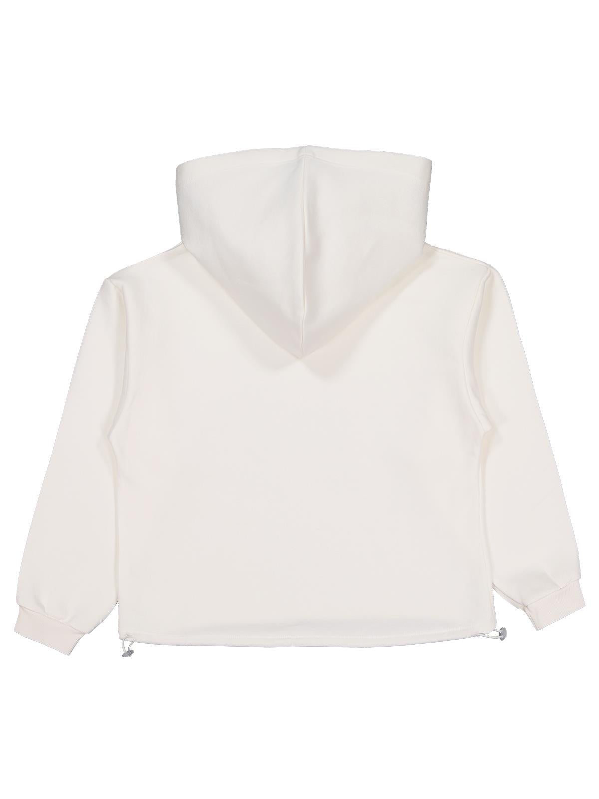 Civil Girls Hollywood Baskılı 10-13 Yaş Sweatshirt - Ekru