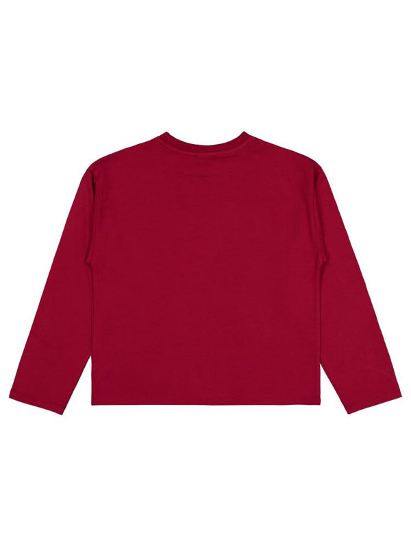 Civil Girls Be Yourself Baskılı 10-13 Yaş Sweatshirt - Bordo