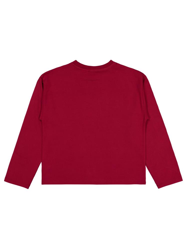 Civil Girls Be Yourself Baskılı 10-13 Yaş Sweatshirt - Bordo