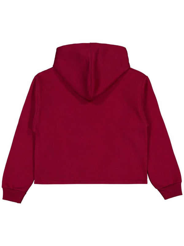 Civil Girls Paris Baskılı 10-13 Yaş Sweatshirt - Bordo