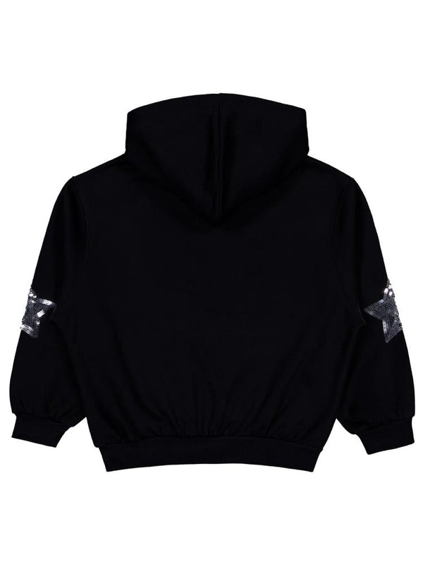 Civil Girls Coming Baskılı 10-13 Yaş Sweatshirt - Siyah