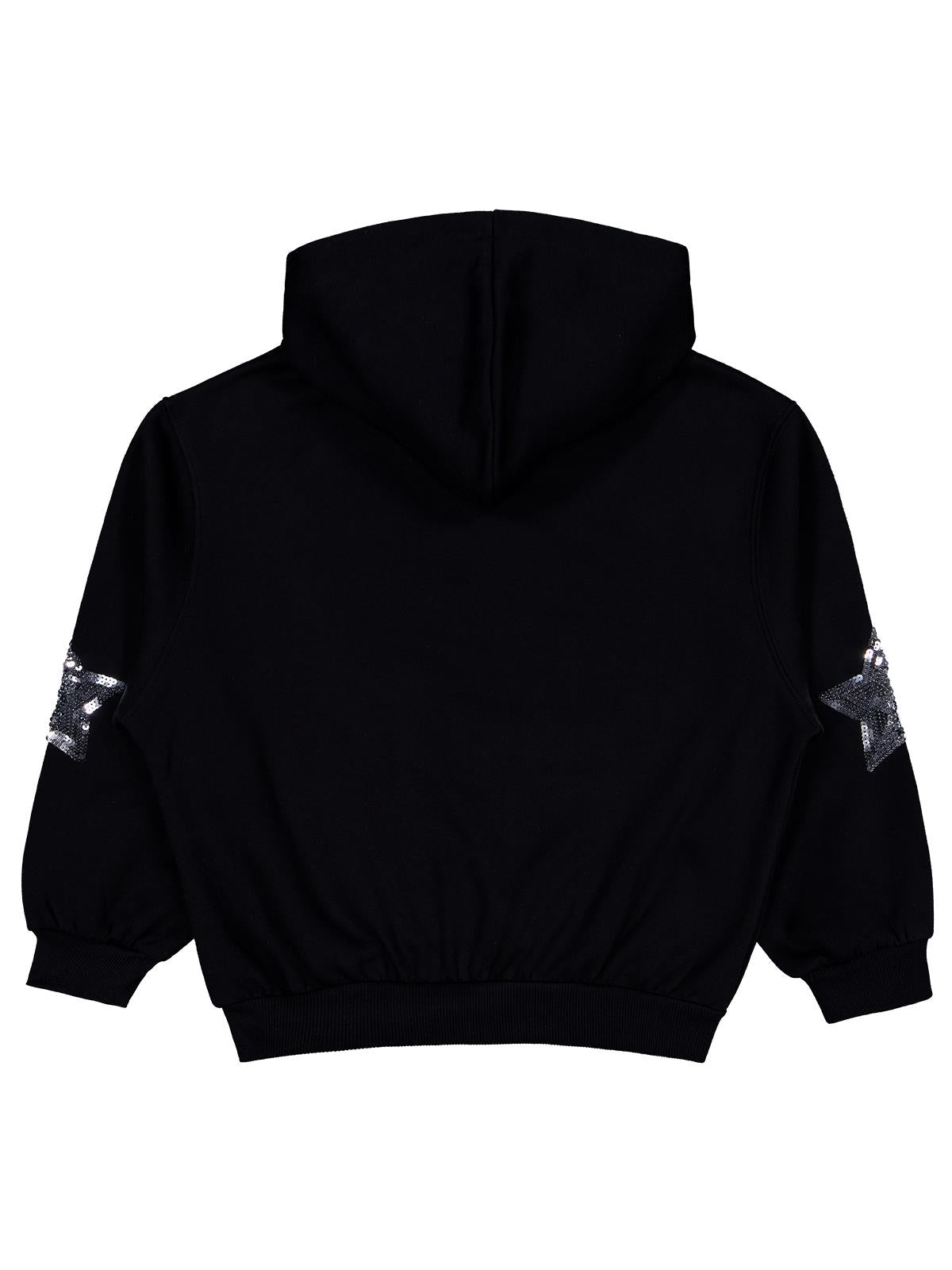 Civil Girls Coming Baskılı 10-13 Yaş Sweatshirt - Siyah