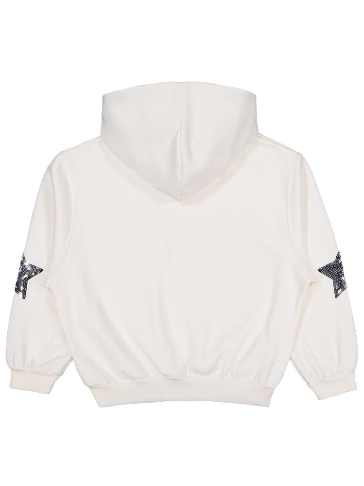 Civil Girls Coming Baskılı 10-13 Yaş Sweatshirt - Ekru