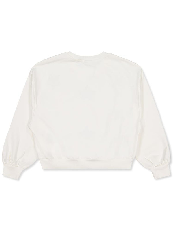 Civil Girls Yıldızlar Nakışlı 10-13 Yaş Sweatshirt - Ekru