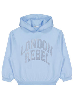 Civil Girls London Rebel Nakışlı 10-13 Yaş Sweatshirt - Mavi