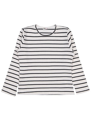 Civil Girls Kalın Çizgili 10-13 Yaş Sweatshirt - Ekru