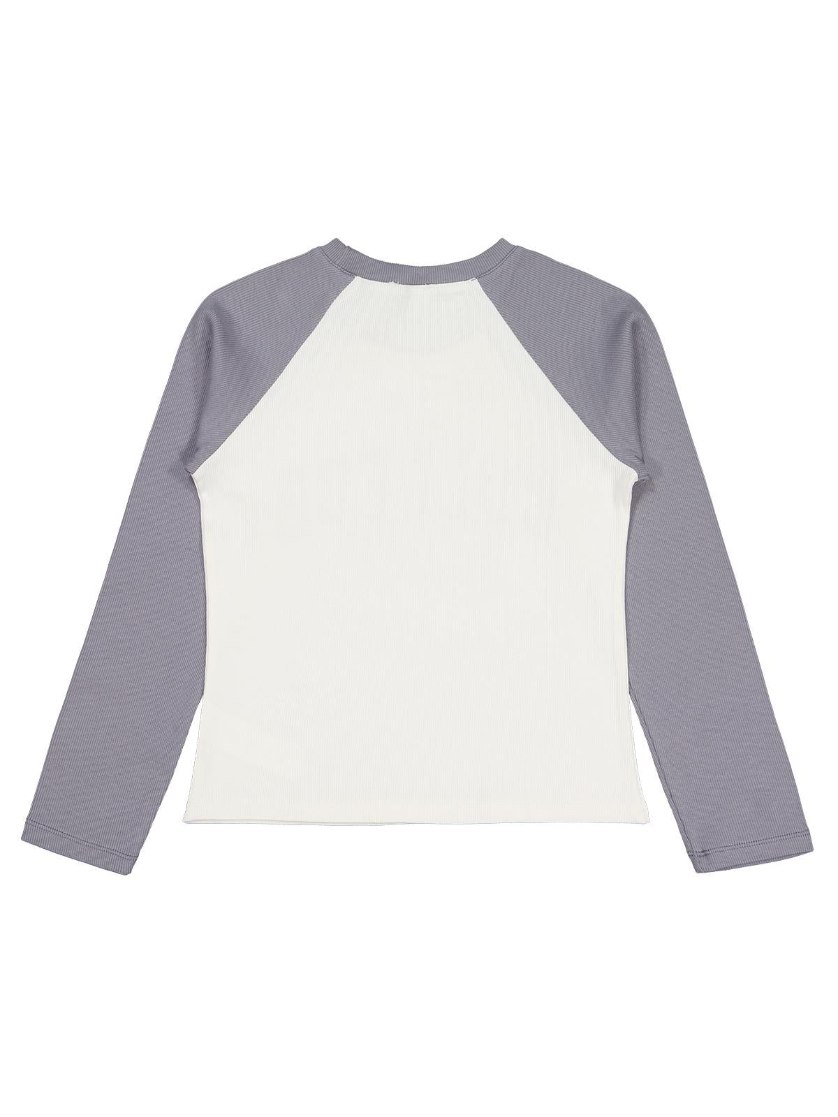 Civil Kız Çocuk College Baskılı Sweatshirt | Kaşkorse Uzun Kol | Okul Kreş ve Günlük Kullanım - Ekru