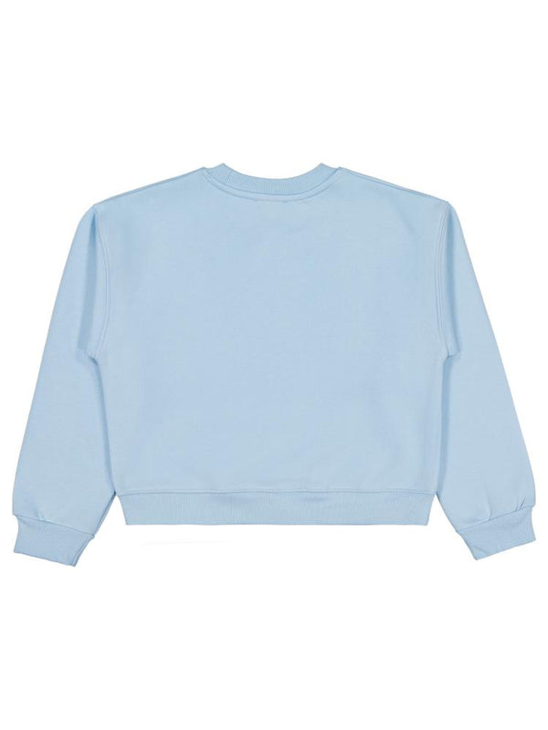 Civil Girls Yıldız Nakışlı 10-13 Yaş Sweatshirt - Mavi