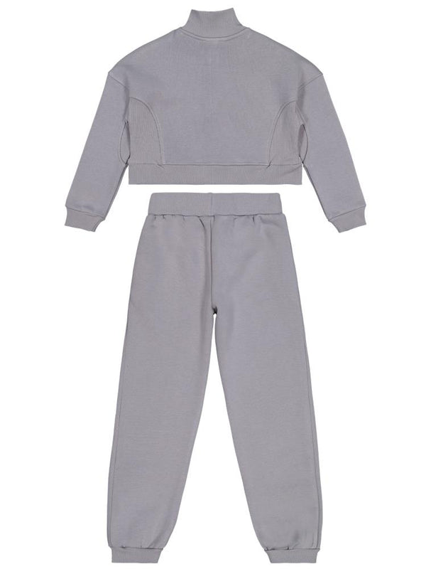 Civil Girls Fermuar Detaylı 10-13 Yaş Eşofman Takımı - Gri