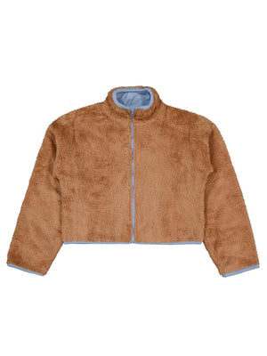 Civil Girls Elcik Aksesuarlı 10-13 Yaş Hırka - Kahverengi