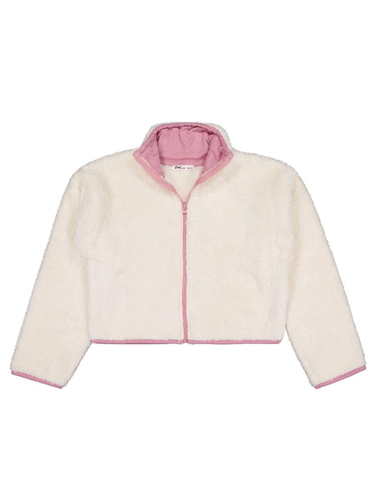 Civil Girls Elcik Aksesuarlı 10-13 Yaş Hırka - Fil Dişi