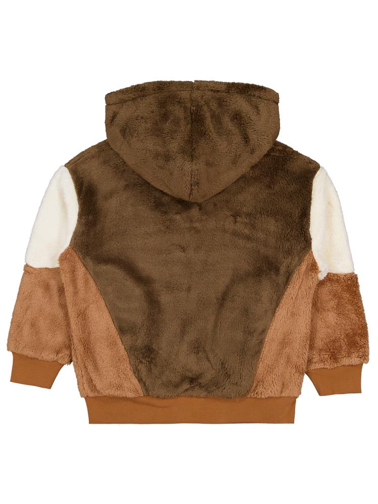 Civil Girls Kolu Renkli 10-13 Yaş Hırka - Kahverengi