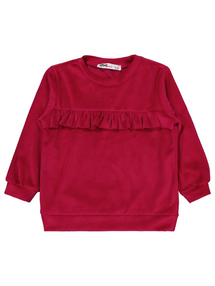 Civil Girls 2-5 Yaş Eşofman Takımı - Kırmızı