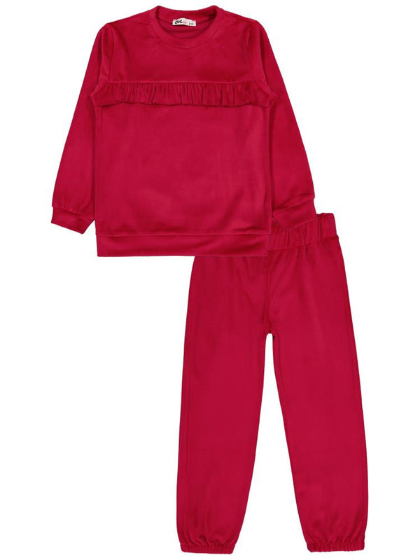 Civil Girls 6-9 Yaş Eşofman Takımı - Kırmızı