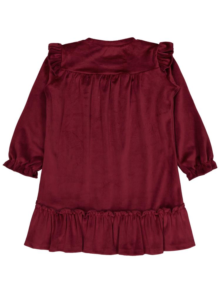 Civil Girls 6-9 Yaş Elbise - Bordo