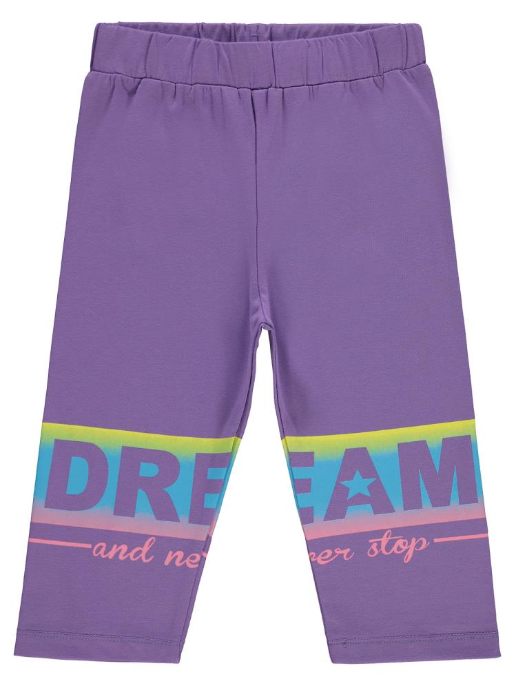 Civil Girls Dream Baskılı 10-13 Yaş Tayt - Lila
