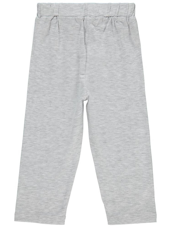 Civil Girls GRL PWR Baskılı 10-13 Yaş Tayt - Gri