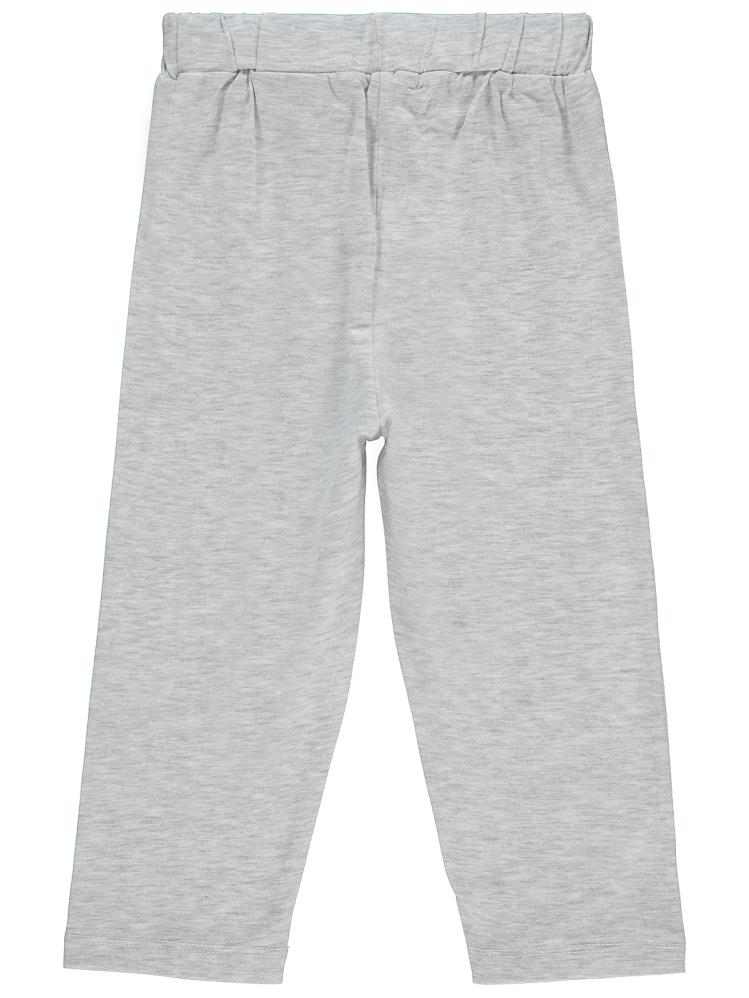 Civil Girls GRL PWR Baskılı 10-13 Yaş Tayt - Gri