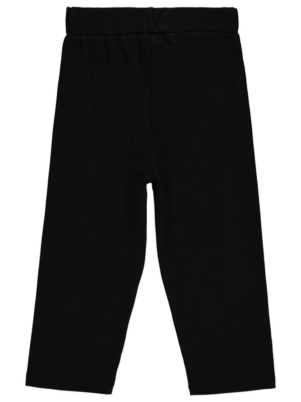 Civil Girls GRL PWR Baskılı 6-9 Yaş Tayt - Siyah