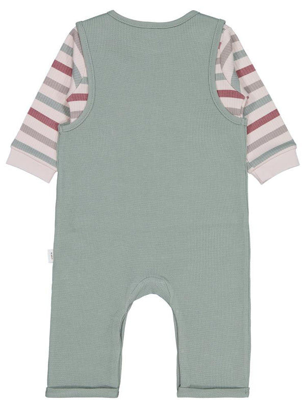 Civil Baby Çizgi Empirmeli Dinozor Baskılı 6-18 Ay Slopet - Yeşil