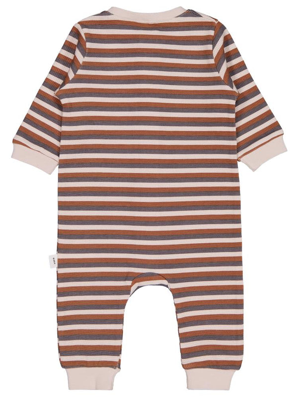 Civil Baby Çizgi Empirme 6-18 Ay Tulum - Bej