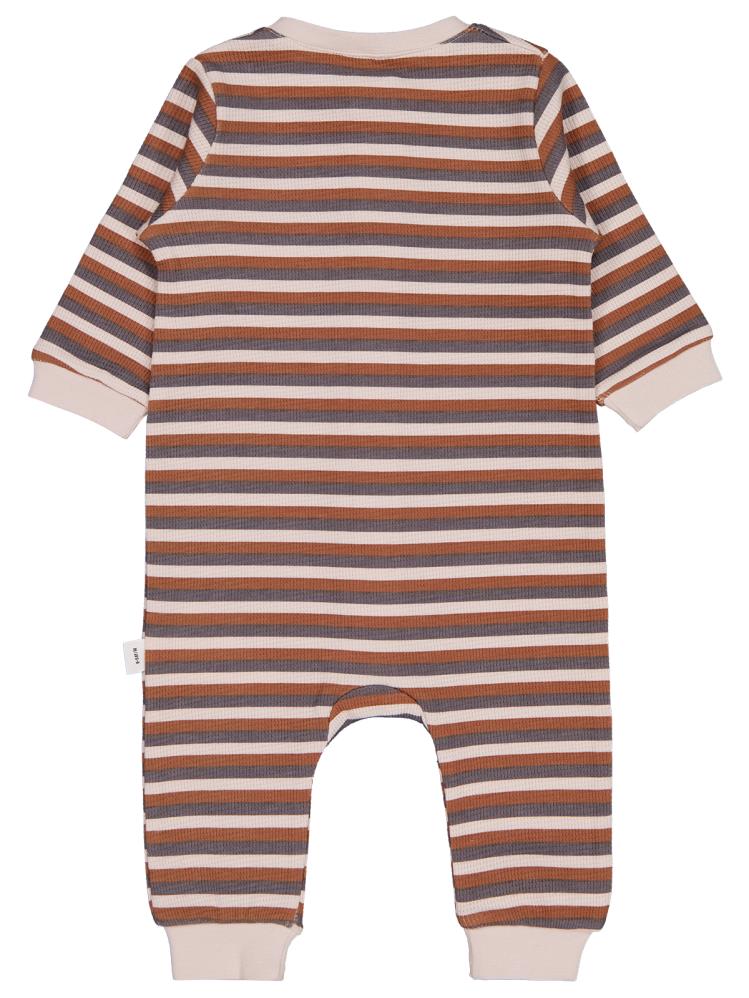 Civil Baby Çizgi Empirme 6-18 Ay Tulum - Bej