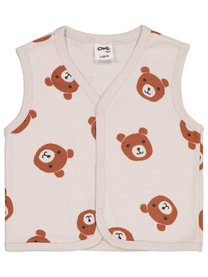 Civil Baby Sleepy Bear Empirme 6-18 Ay Yelek - Bej