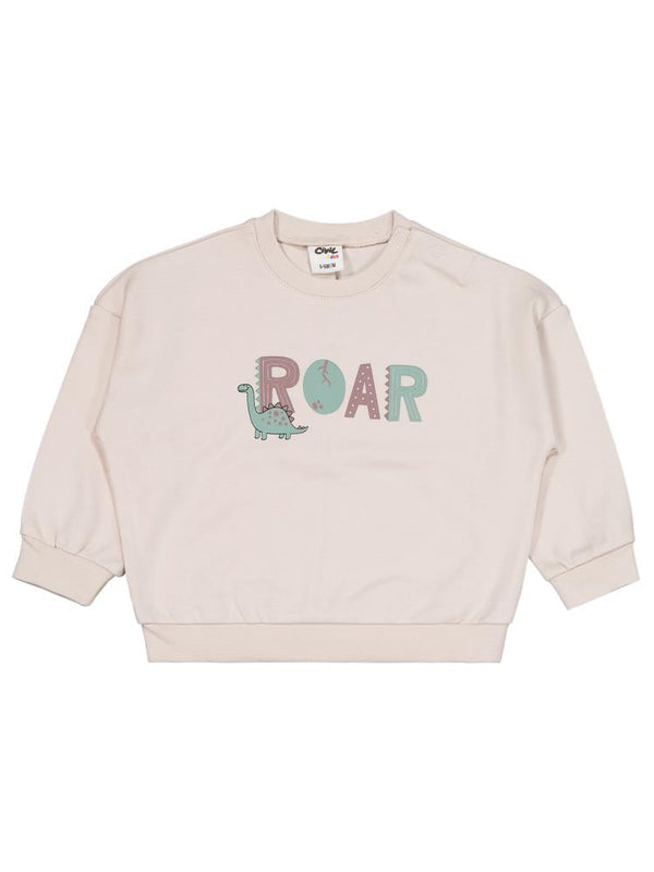 Civil Baby Dinozor Baskılı 6-18 Ay Takım - Bej