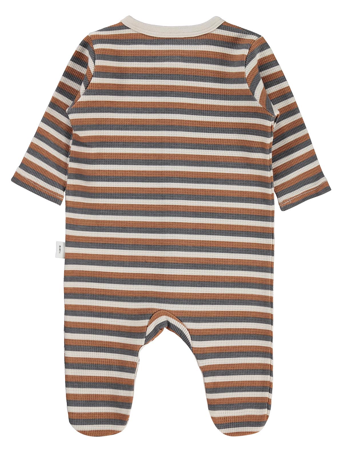 Civil Baby Çizgi Empirme 1-9 Ay Tulum - Bej