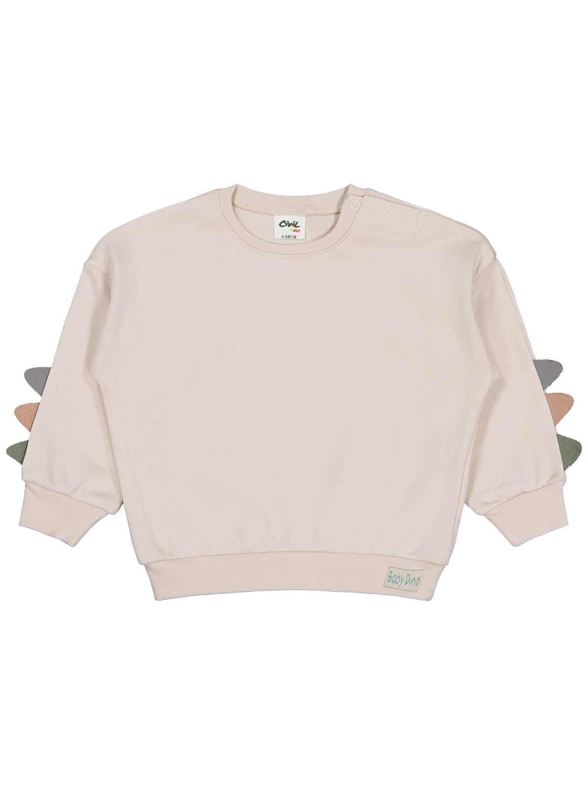 Civil Baby Kol Aplikeli 6-18 Ay Sweatshirt - Bej