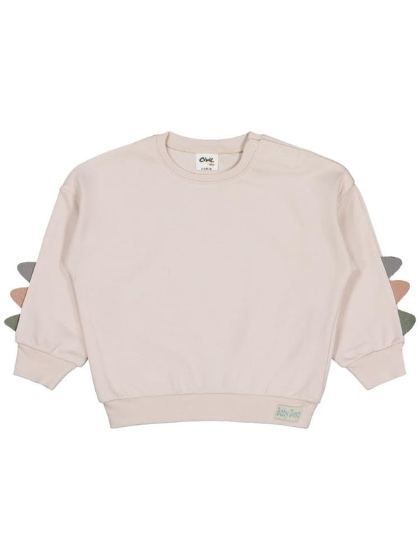 Civil Baby Kol Aplikeli 6-18 Ay Sweatshirt - Bej