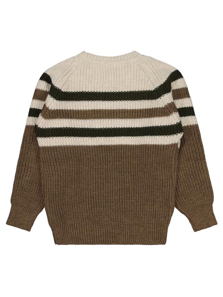 Civil Boys Çizgili 6-9 Yaş Kazak - Kahverengi